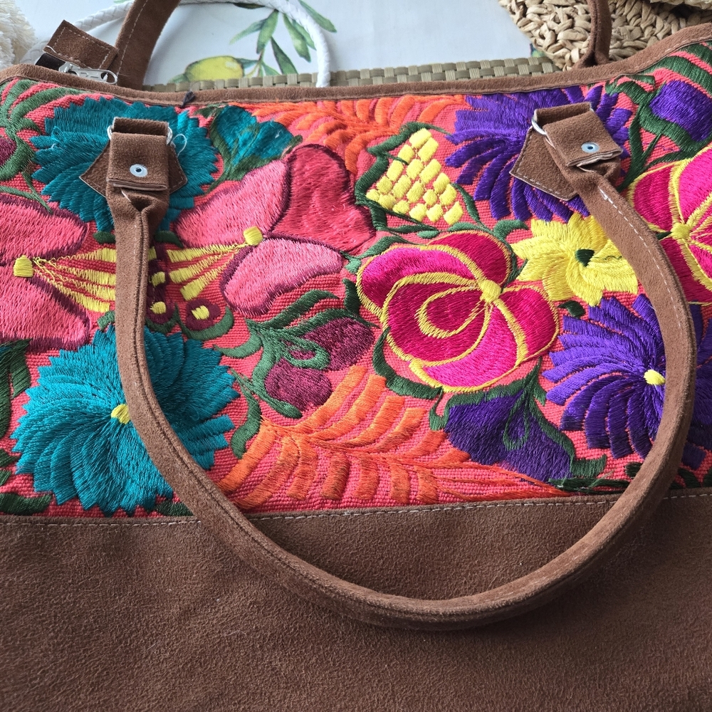 Brand new embroidered bag